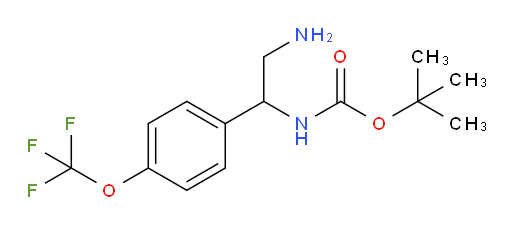 tert-butyl N-{2-amino-1-[4-(trifluoromethoxy)phenyl]ethyl}carbamate