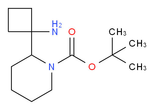 tert-butyl 2-(1-aminocyclobutyl)piperidine-1-carboxylate