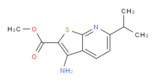 methyl 3-amino-6-(propan-2-yl)thieno[2,3-b]pyridine-2-carboxylate