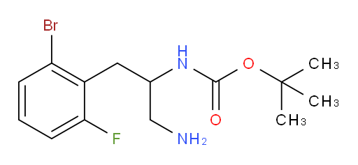 tert-butyl N-[1-amino-3-(2-bromo-6-fluorophenyl)propan-2-yl]carbamate