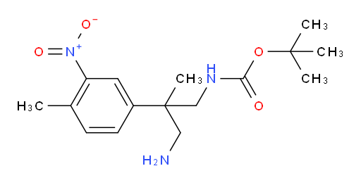 tert-butyl N-[3-amino-2-methyl-2-(4-methyl-3-nitrophenyl)propyl]carbamate