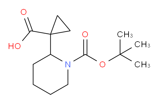 1-{1-[(tert-butoxy)carbonyl]piperidin-2-yl}cyclopropane-1-carboxylic acid