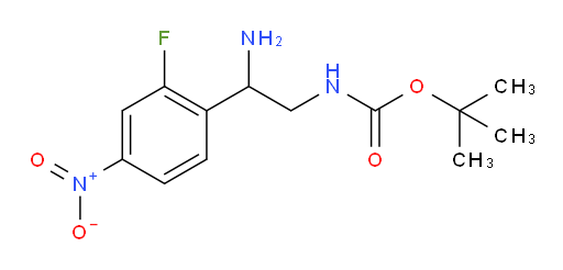tert-butyl N-[2-amino-2-(2-fluoro-4-nitrophenyl)ethyl]carbamate