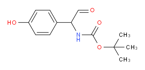 tert-butyl N-[1-(4-hydroxyphenyl)-2-oxoethyl]carbamate