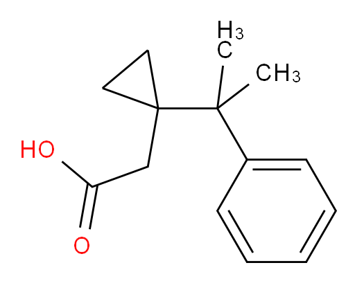 2-[1-(2-phenylpropan-2-yl)cyclopropyl]acetic acid