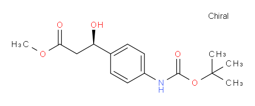 methyl (3R)-3-(4-{[(tert-butoxy)carbonyl]amino}phenyl)-3-hydroxypropanoate