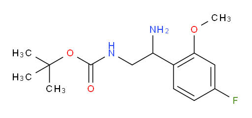 tert-butyl N-[2-amino-2-(4-fluoro-2-methoxyphenyl)ethyl]carbamate