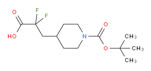 3-{1-[(tert-butoxy)carbonyl]piperidin-4-yl}-2,2-difluoropropanoic acid