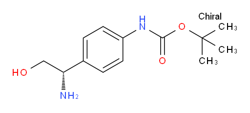 tert-butyl N-{4-[(1S)-1-amino-2-hydroxyethyl]phenyl}carbamate