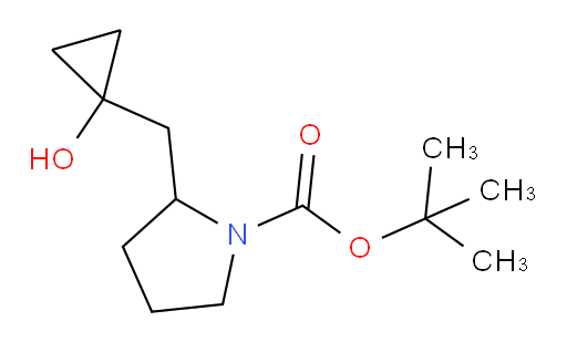 tert-butyl 2-[(1-hydroxycyclopropyl)methyl]pyrrolidine-1-carboxylate