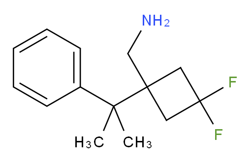 [3,3-difluoro-1-(2-phenylpropan-2-yl)cyclobutyl]methanamine