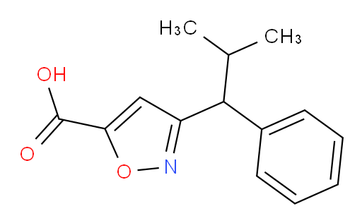 3-(2-methyl-1-phenylpropyl)-1,2-oxazole-5-carboxylic acid