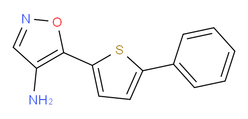 5-(5-phenylthiophen-2-yl)-1,2-oxazol-4-amine