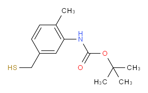 tert-butyl N-[2-methyl-5-(sulfanylmethyl)phenyl]carbamate