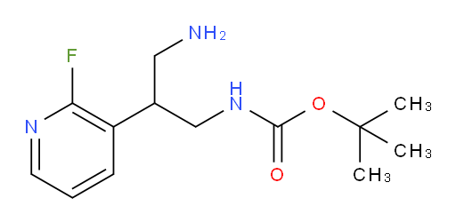 tert-butyl N-[3-amino-2-(2-fluoropyridin-3-yl)propyl]carbamate