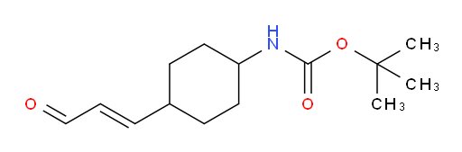 tert-butyl N-[4-(3-oxoprop-1-en-1-yl)cyclohexyl]carbamate