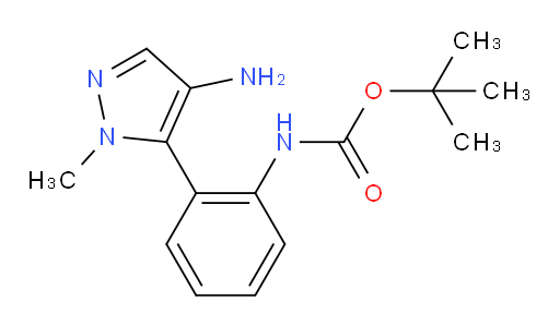 tert-butyl N-[2-(4-amino-1-methyl-1H-pyrazol-5-yl)phenyl]carbamate
