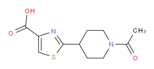 2-(1-acetylpiperidin-4-yl)-1,3-thiazole-4-carboxylic acid
