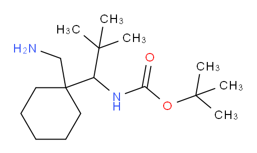 tert-butyl N-{1-[1-(aminomethyl)cyclohexyl]-2,2-dimethylpropyl}carbamate