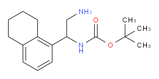 tert-butyl N-[2-amino-1-(5,6,7,8-tetrahydronaphthalen-1-yl)ethyl]carbamate