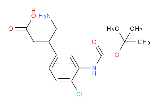 4-amino-3-(3-{[(tert-butoxy)carbonyl]amino}-4-chlorophenyl)butanoic acid