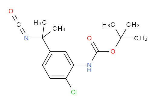 tert-butyl N-[2-chloro-5-(2-isocyanatopropan-2-yl)phenyl]carbamate