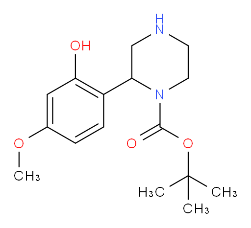 tert-butyl 2-(2-hydroxy-4-methoxyphenyl)piperazine-1-carboxylate