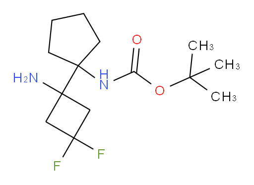 tert-butyl N-[1-(1-amino-3,3-difluorocyclobutyl)cyclopentyl]carbamate