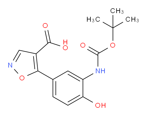 5-(3-{[(tert-butoxy)carbonyl]amino}-4-hydroxyphenyl)-1,2-oxazole-4-carboxylic acid