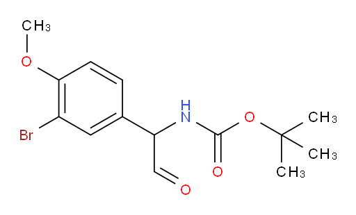 tert-butyl N-[1-(3-bromo-4-methoxyphenyl)-2-oxoethyl]carbamate