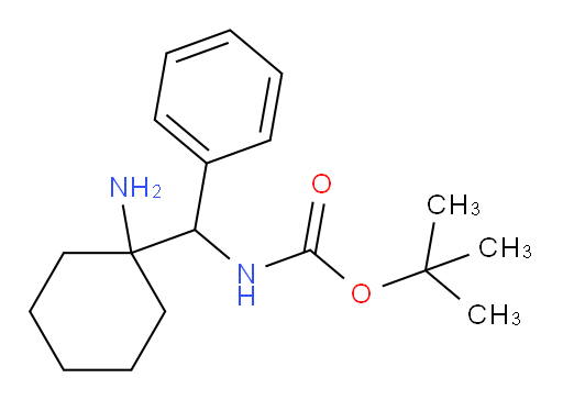 tert-butyl N-[(1-aminocyclohexyl)(phenyl)methyl]carbamate