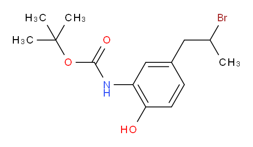tert-butyl N-[5-(2-bromopropyl)-2-hydroxyphenyl]carbamate