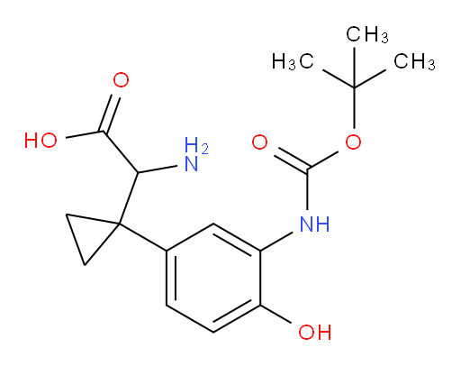 2-amino-2-[1-(3-{[(tert-butoxy)carbonyl]amino}-4-hydroxyphenyl)cyclopropyl]acetic acid