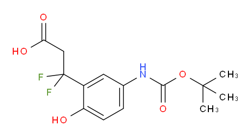 3-(5-{[(tert-butoxy)carbonyl]amino}-2-hydroxyphenyl)-3,3-difluoropropanoic acid