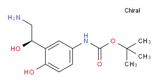 tert-butyl N-{3-[(1R)-2-amino-1-hydroxyethyl]-4-hydroxyphenyl}carbamate