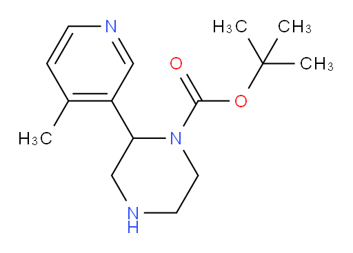 tert-butyl 2-(4-methylpyridin-3-yl)piperazine-1-carboxylate