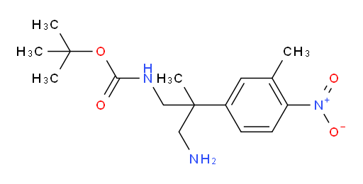 tert-butyl N-[3-amino-2-methyl-2-(3-methyl-4-nitrophenyl)propyl]carbamate