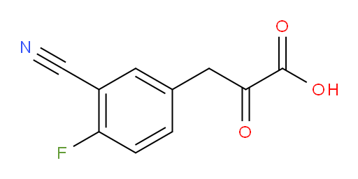 3-(3-cyano-4-fluorophenyl)-2-oxopropanoic acid