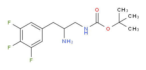 tert-butyl N-[2-amino-3-(3,4,5-trifluorophenyl)propyl]carbamate