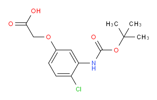 2-(3-{[(tert-butoxy)carbonyl]amino}-4-chlorophenoxy)acetic acid