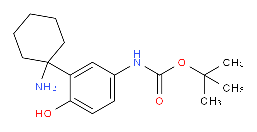 tert-butyl N-[3-(1-aminocyclohexyl)-4-hydroxyphenyl]carbamate