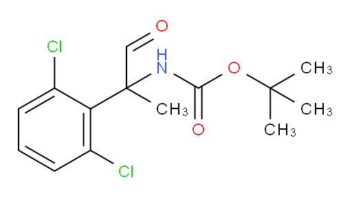 tert-butyl N-[2-(2,6-dichlorophenyl)-1-oxopropan-2-yl]carbamate