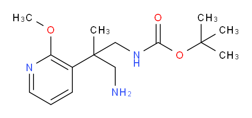 tert-butyl N-[3-amino-2-(2-methoxypyridin-3-yl)-2-methylpropyl]carbamate