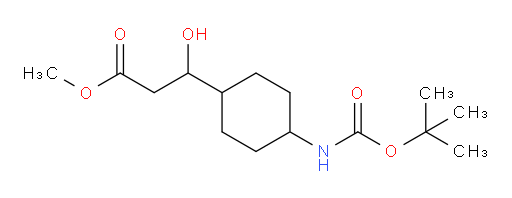 methyl 3-(4-{[(tert-butoxy)carbonyl]amino}cyclohexyl)-3-hydroxypropanoate