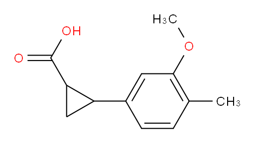 2-(3-methoxy-4-methylphenyl)cyclopropane-1-carboxylic acid