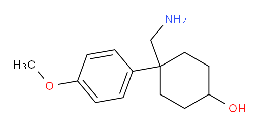 4-(aminomethyl)-4-(4-methoxyphenyl)cyclohexan-1-ol