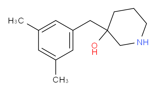 3-[(3,5-dimethylphenyl)methyl]piperidin-3-ol