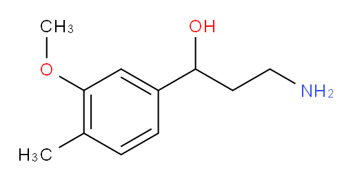3-amino-1-(3-methoxy-4-methylphenyl)propan-1-ol