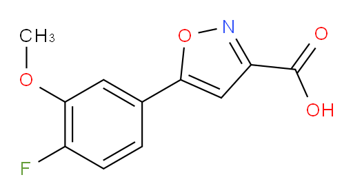 5-(4-fluoro-3-methoxyphenyl)-1,2-oxazole-3-carboxylic acid