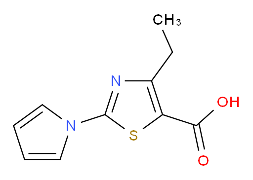 4-ethyl-2-(1H-pyrrol-1-yl)-1,3-thiazole-5-carboxylic acid